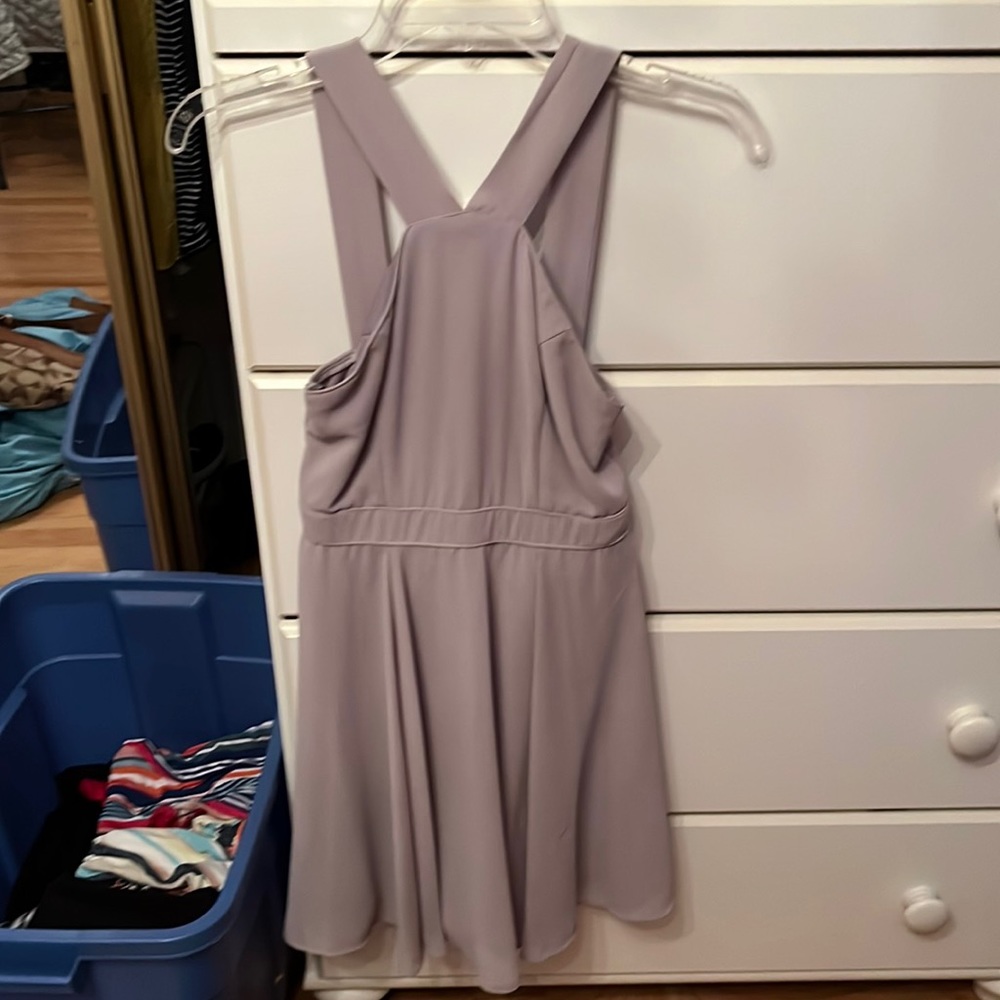 Lulus xs gray skater dress